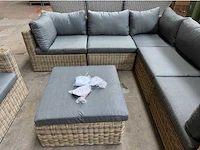 Wicker lounge set hoekbank - afbeelding 3 van  3