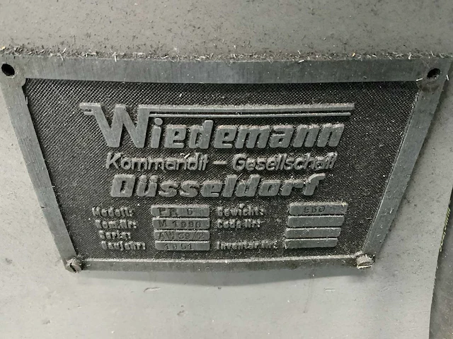 Wiedemann - pr5 - drijfstangenboorbank - 1951 - afbeelding 2 van  12