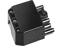 Wieland 93.934.3953.0 kabelstekker male zwart+bruin vergrendeling (400x) - afbeelding 1 van  4