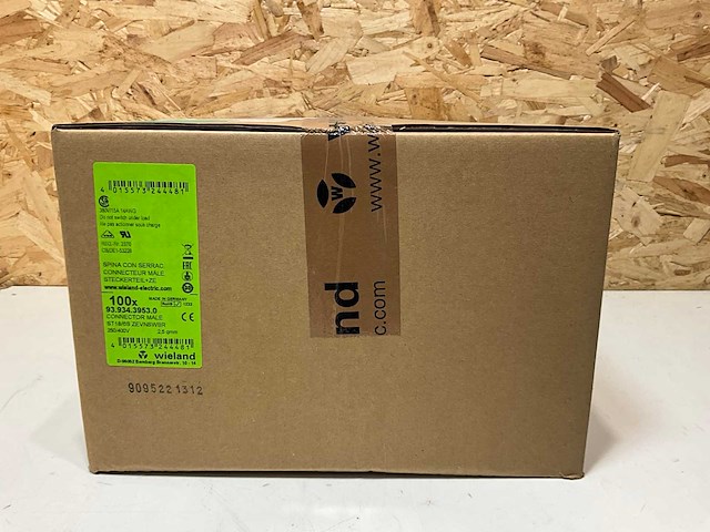 Wieland 93.934.3953.0 kabelstekker male zwart+bruin vergrendeling (400x) - afbeelding 3 van  4