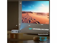 Wielio beamer 5g wifi en bluetooth 5.1 native 1080p full hd-ondersteuning 4k compatibel met iphone/android/laptop/tv stick - afbeelding 2 van  6