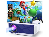 Wielio mini beamer wifi bluetooth mini outdoor/home video native 1080p full hd 4k - afbeelding 1 van  6