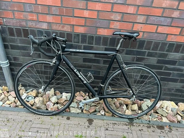Wielrennersfiets van limpurg, zwart - afbeelding 1 van  4