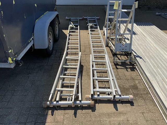 Wienese aluminium gevel/optreksteiger - afbeelding 5 van  12