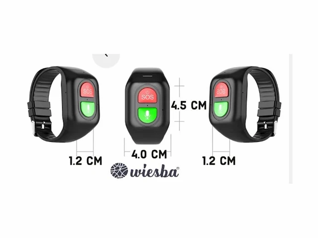 Wiesba wb69s gps horloge senior smartwatch voor ouderen persoonlijke alarmen gps horloge alzheimer valdetectie - afbeelding 1 van  1