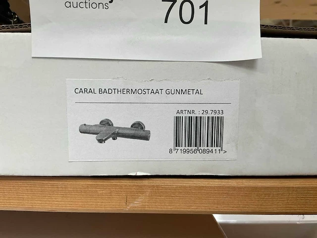 Wiesbaden caral gunmetal opbouw badthermostaat - afbeelding 2 van  2