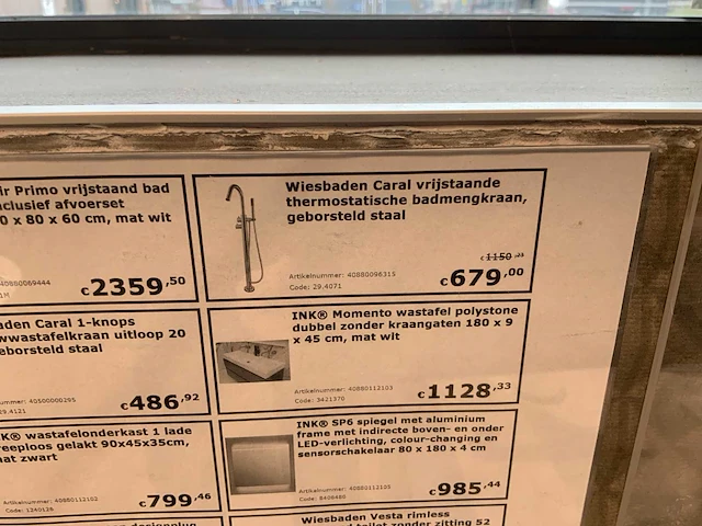 Wiesbaden caral vrijstaand badkraan - afbeelding 3 van  3