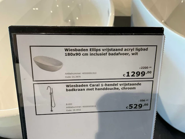 Wiesbaden ellips vrijstaande bad - afbeelding 6 van  6
