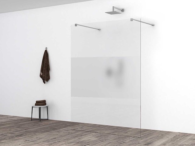 Wiesbaden nano helder chroom glasplaat 120x200cm - afbeelding 1 van  3