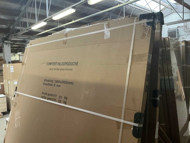 Wiesbaden nano helder chroom glasplaat 120x200cm - afbeelding 3 van  3