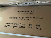 Wiesbaden nano helder glasplaat 120x200cm - afbeelding 2 van  3