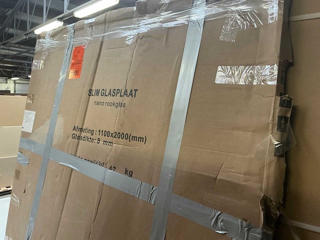 Wiesbaden nano rook glas glasplaat 110x200cm - afbeelding 2 van  3