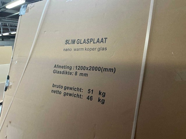 Wiesbaden nano warm koper glasplaat 120x200cm - afbeelding 3 van  3