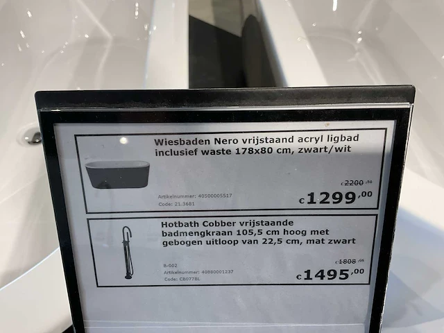 Wiesbaden nero vrijstaande bad - afbeelding 7 van  7