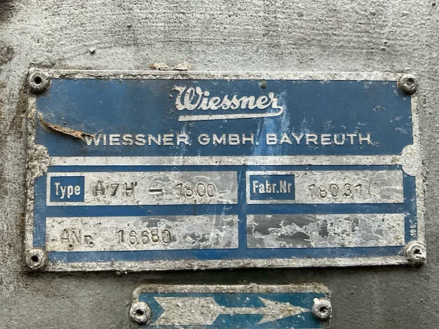 Wiessner a7h 1800 ventilator - afbeelding 8 van  9