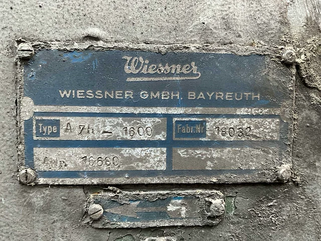 Wiessner a7h 1800 ventilator - afbeelding 8 van  9