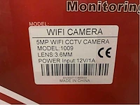 Wifi camera 1009 5mp beveiligingscamerasysteem - afbeelding 3 van  3