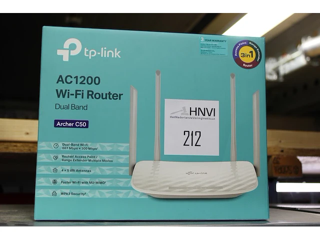 Wifi router tp-link type archer c50 - afbeelding 1 van  2