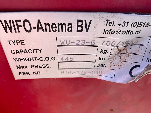 Wifo wu-23-g-700/1800 diepwoeler - afbeelding 5 van  6