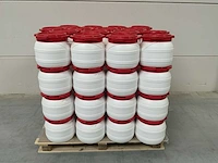 Wijdmondvat - waterkluis 10,4 liter wit met rood deksel - afbeelding 2 van  7