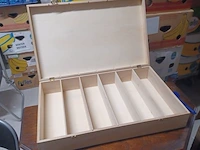 Wijnkist voor 6 flessen 58x36x11cm aantal 3 stuks. - afbeelding 5 van  5
