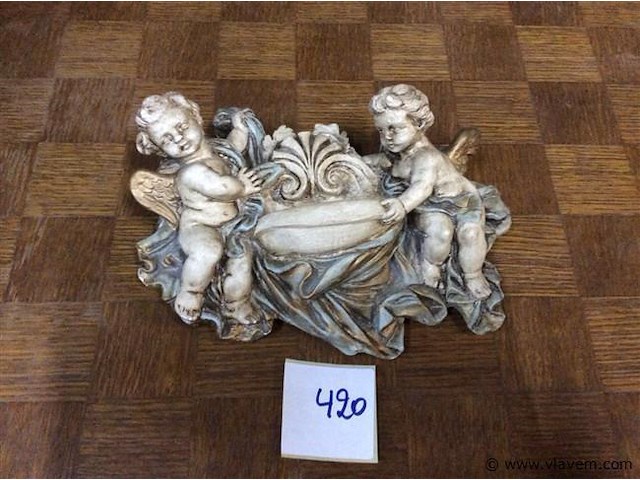 Wijwatervat engels gips - afbeelding 1 van  2