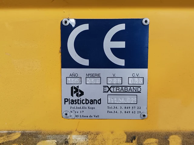 Wikkelmachine plasticband extraband, bouwjaar 1997 - afbeelding 18 van  19