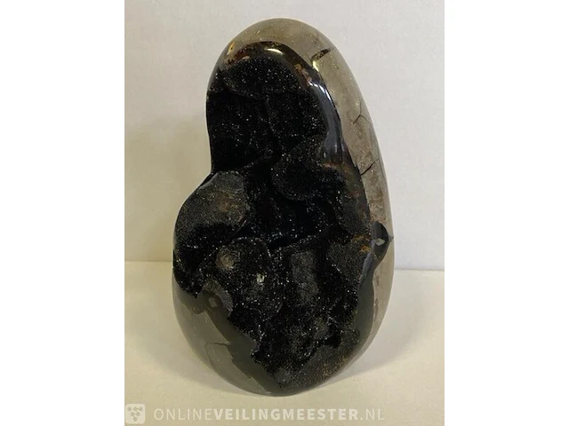 Wilde septarie geode geel/bruin - afbeelding 1 van  8