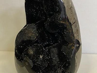 Wilde septarie geode geel/bruin - afbeelding 1 van  8