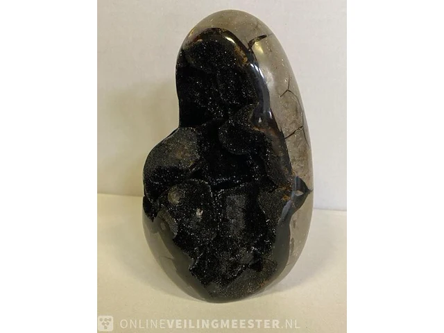 Wilde septarie geode geel/bruin - afbeelding 7 van  8