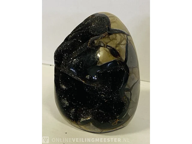 Wilde septarie geode geel/bruin - afbeelding 1 van  7