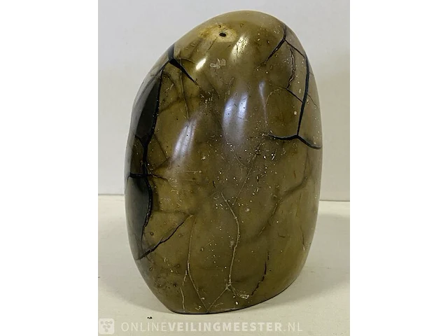 Wilde septarie geode geel/bruin - afbeelding 4 van  7