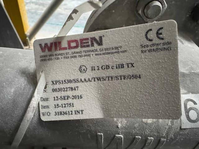 Wilden xps1530 pneumatische membraan pomp - afbeelding 5 van  13