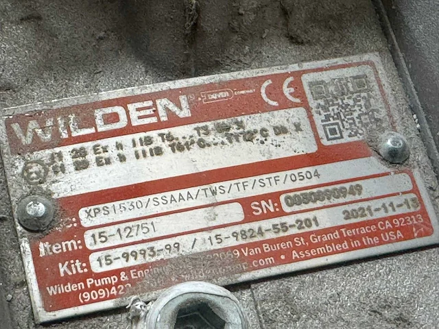 Wilden xps1530 pneumatische membraan pomp - afbeelding 2 van  10