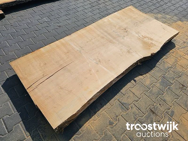 Wilg boomstamblad ovengedroogd 230cm breedte 94-103cm dikte 8cm - afbeelding 2 van  6