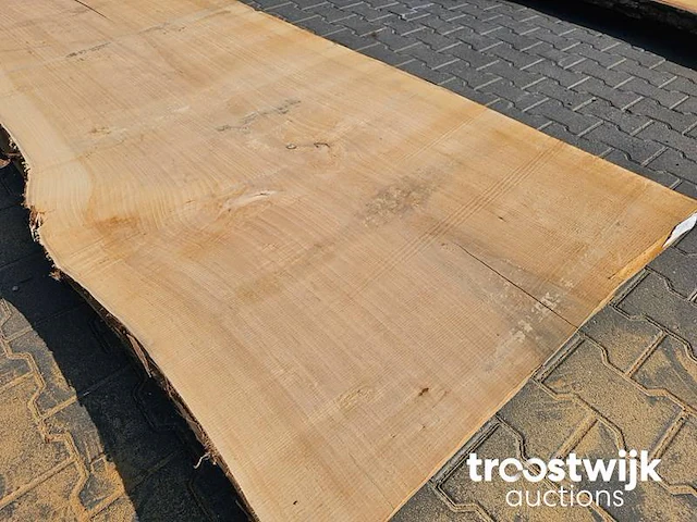 Wilg boomstamblad ovengedroogd 230cm breedte 94-103cm dikte 8cm - afbeelding 3 van  6