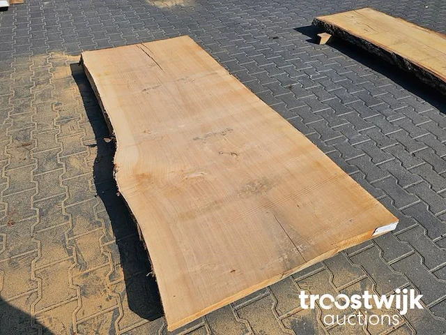 Wilg boomstamblad ovengedroogd 230cm breedte 94-103cm dikte 8cm - afbeelding 4 van  6