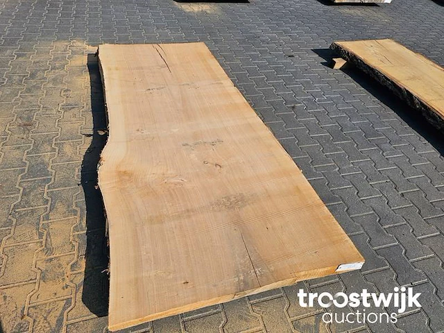 Wilg boomstamblad ovengedroogd 230cm breedte 94-103cm dikte 8cm - afbeelding 5 van  6