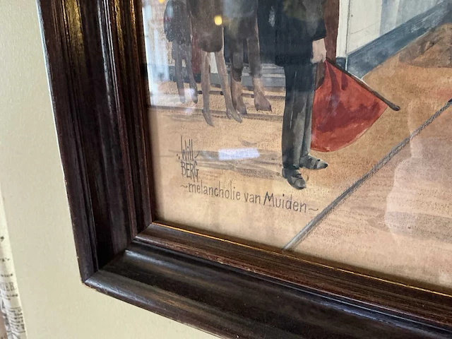 Will berg schilderij, melancholie van muiden - afbeelding 2 van  4