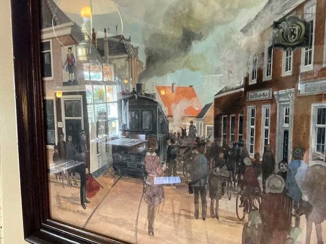Will berg schilderij, melancholie van muiden - afbeelding 3 van  4