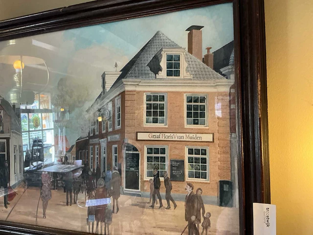 Will berg schilderij, melancholie van muiden - afbeelding 4 van  4