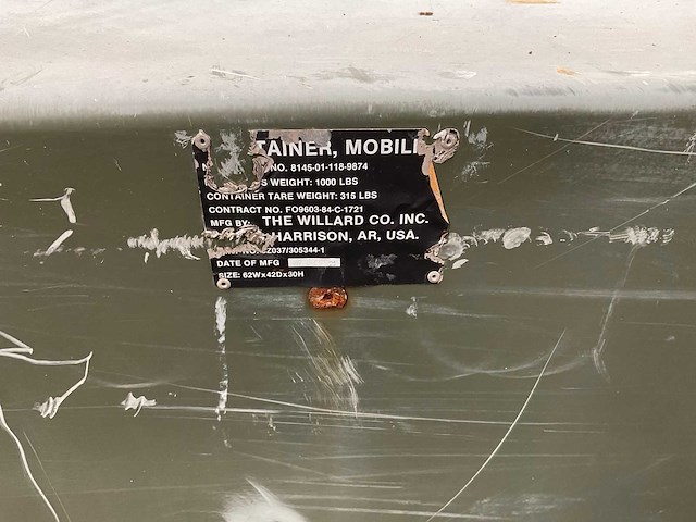 Willard legercontainer - afbeelding 8 van  8