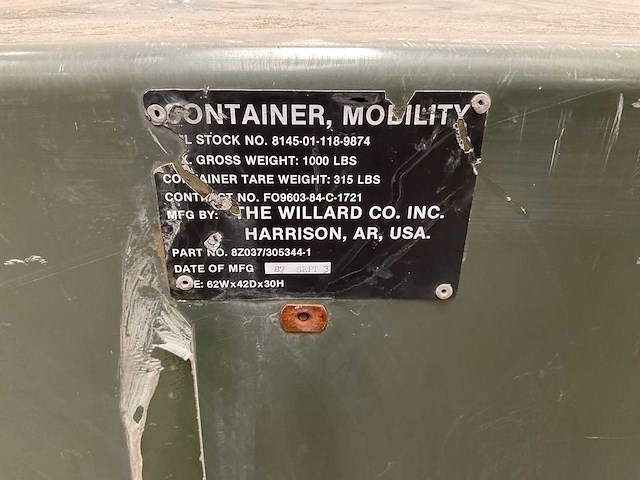 Willard legercontainer - afbeelding 6 van  8
