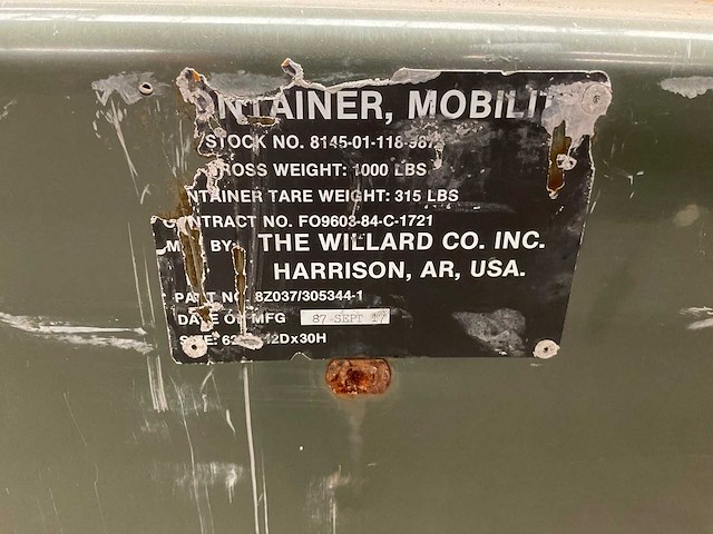 Willard legercontainer - afbeelding 6 van  8