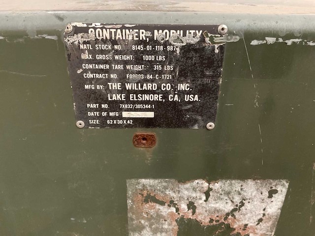 Willard legercontainer - afbeelding 9 van  9