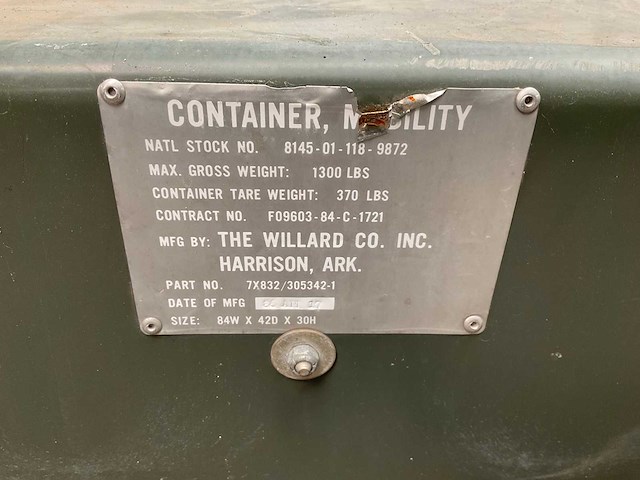 Willard legercontainer - afbeelding 9 van  9