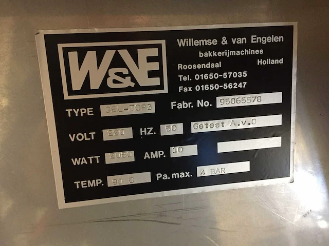 Willemse & van engelen - gel-top 3 - geluispuit machine - afbeelding 4 van  6