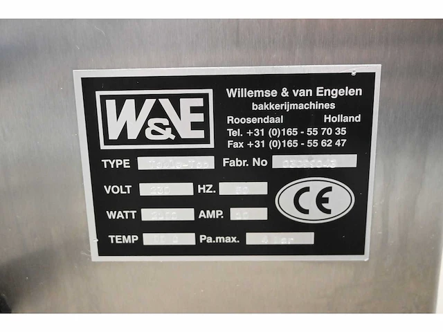 Willemse & van engelen table top geleispuitmachine - afbeelding 4 van  5