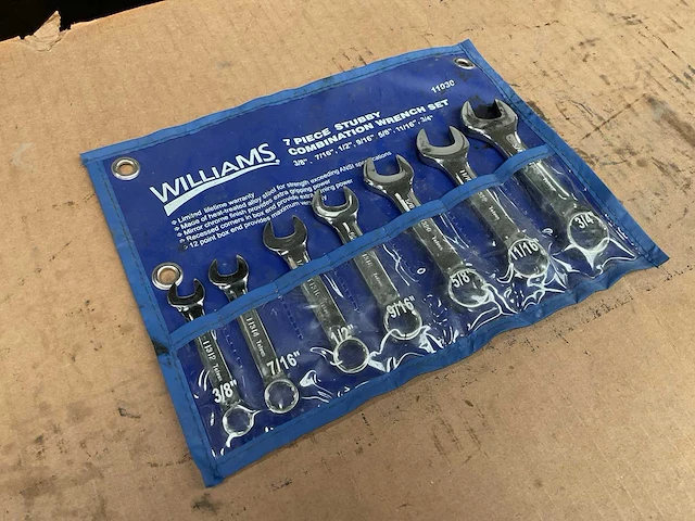 Williams steek- en ringsleutel set - afbeelding 1 van  3