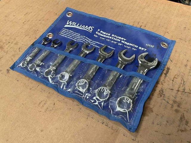 Williams steek- en ringsleutel set - afbeelding 3 van  3